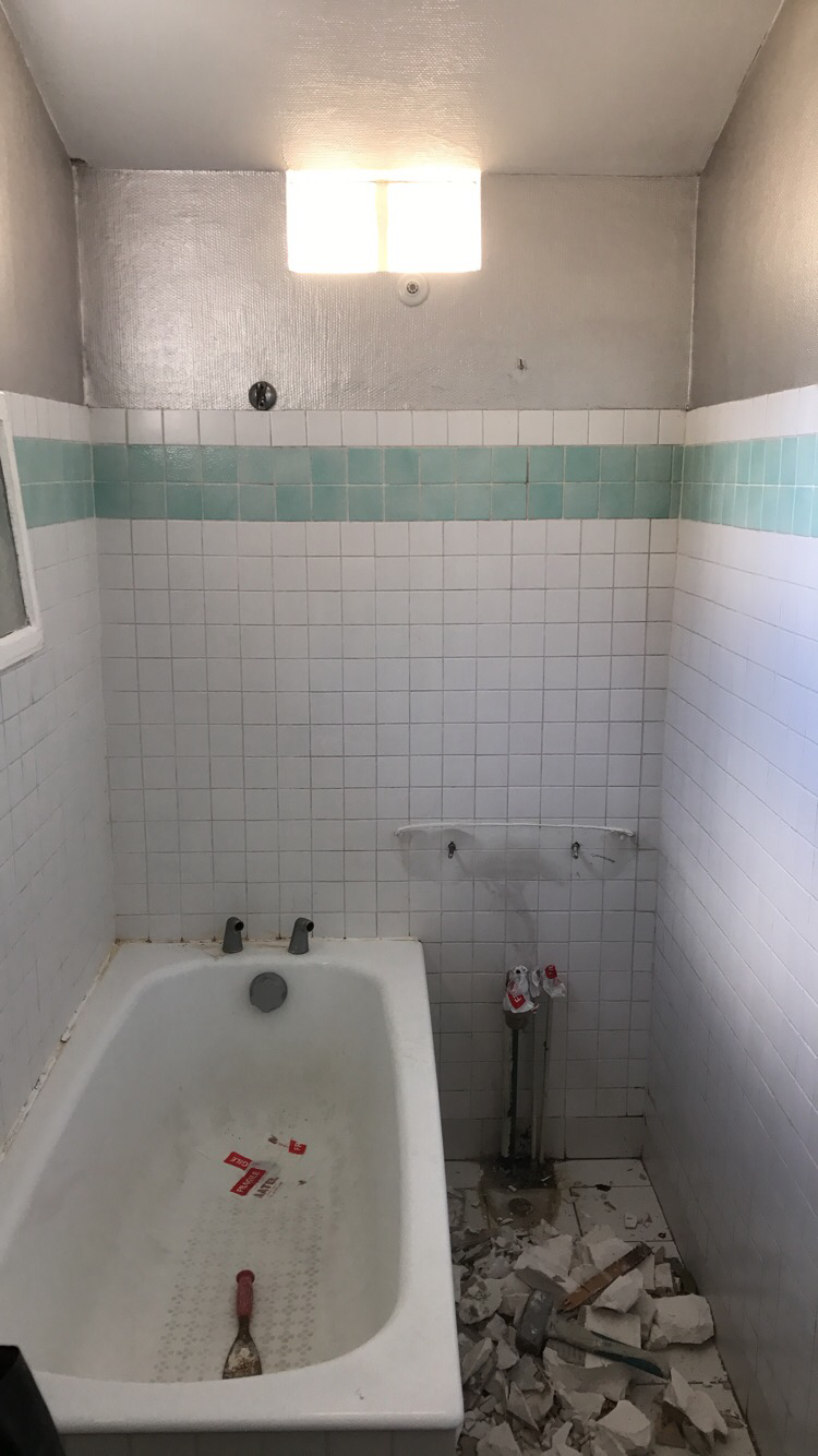 salle de bain en rénovation